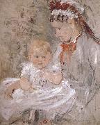 Berthe Morisot Juliy and biddy oil on canvas